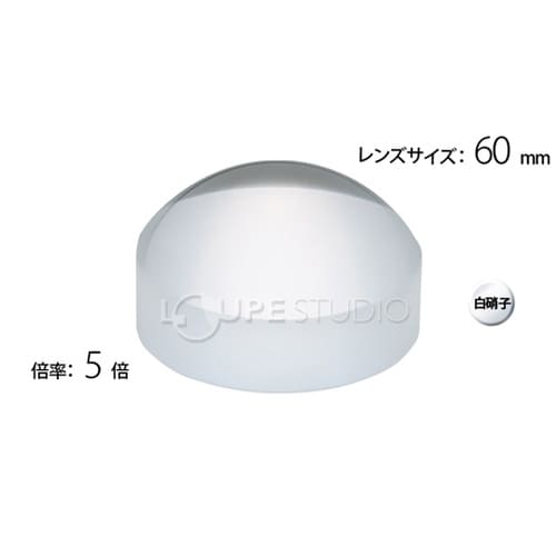 ペーパーウェイト 文鎮 ルーペ 5倍 6