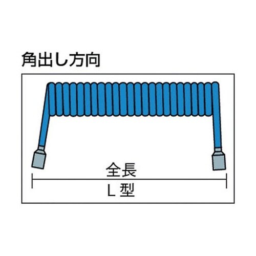 エアコイルホース ウレタンコイルホース細