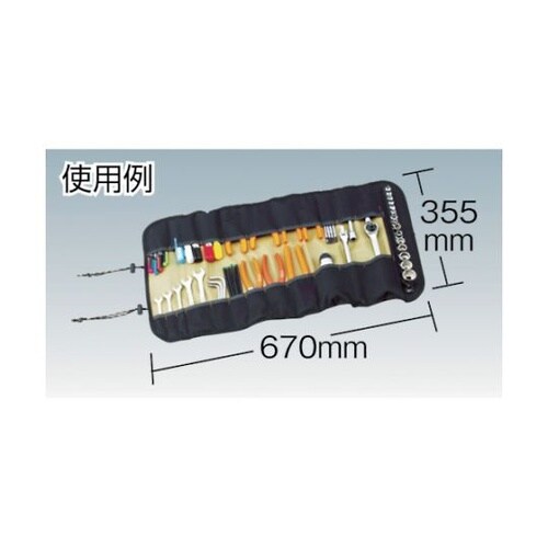 TTR670BKツールロール22ポケット