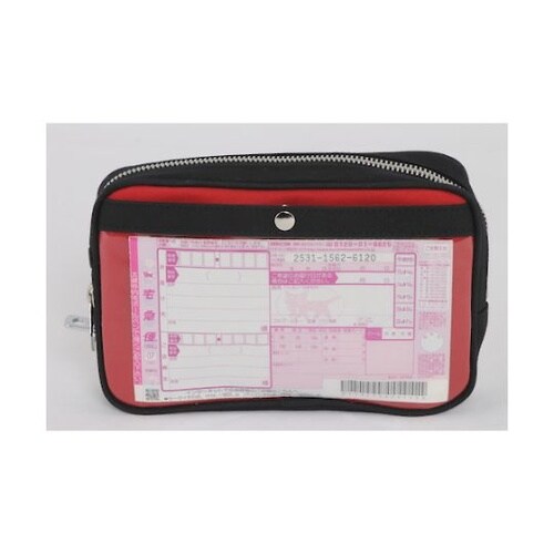 PSU02 ポーチ 馬蹄錠金具付 赤