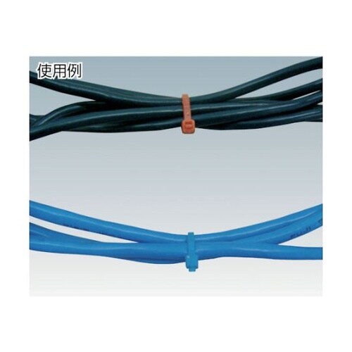 カラーケーブルタイ 赤 幅4.8X300