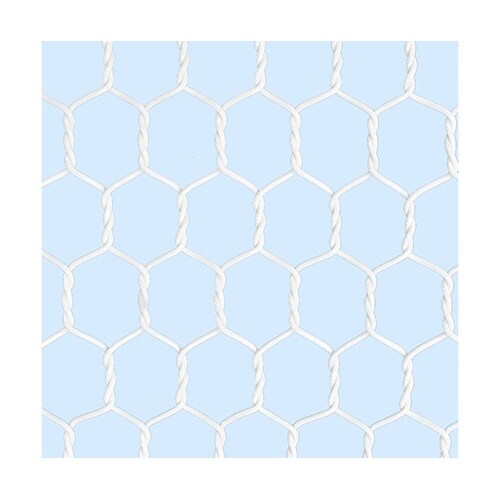 工作金網 亀甲 白