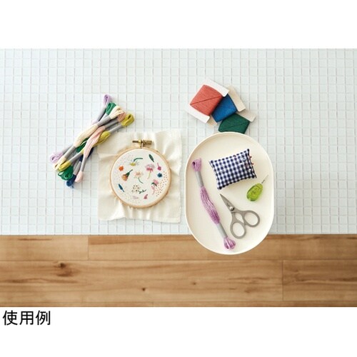 クランプ付クラフトトレー ホワイト 57