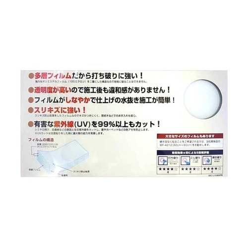 ガラス破り防止フィルム 300×375m