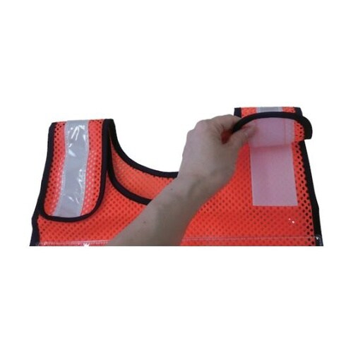 TMNVO 肩調整付ゼッケンベスト 橙