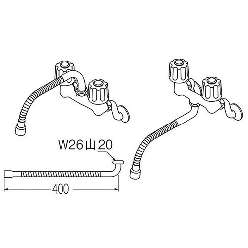 PA18A−76X4−16 自在パイプ