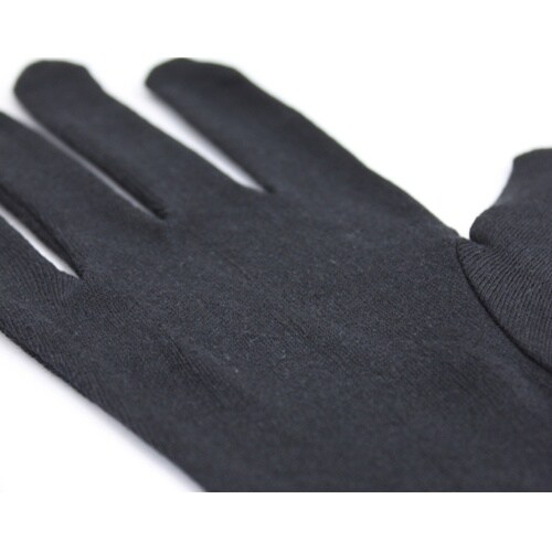 綿スムスマチ無し手袋 ブラック M 12