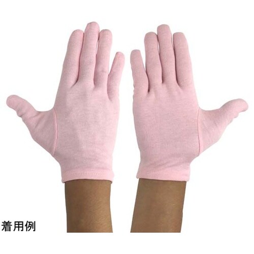 綿スムスマチ無し手袋 ピンク S 12双
