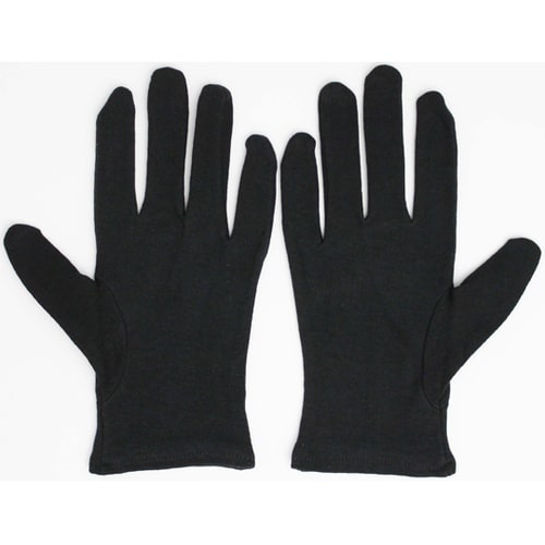 綿スムスマチ無し手袋 ブラック L 12
