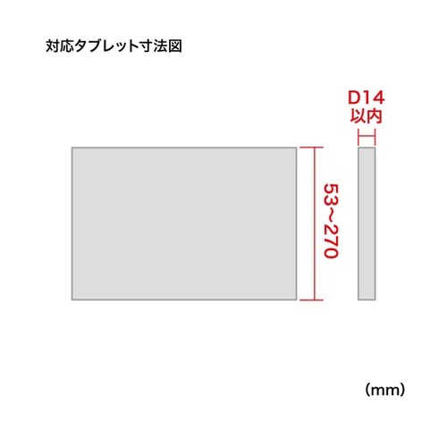 タブレット三脚取り付けホルダー PDA−