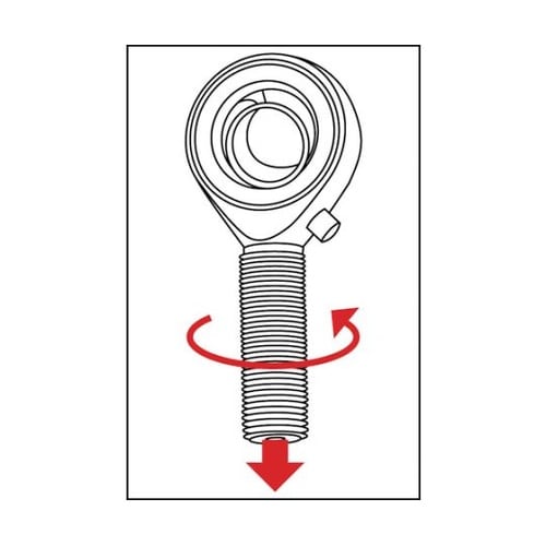 POSL16 ロッドエンド給油式オネジ