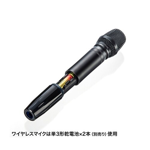 ワイヤレスマイク付き拡声器スピーカー M
