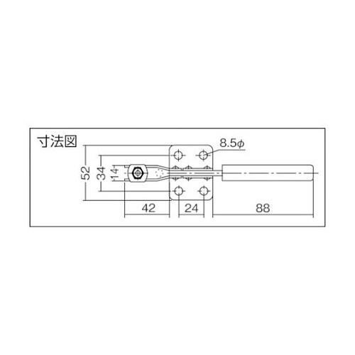 KC38BS ハンドル横型トグルクランプ