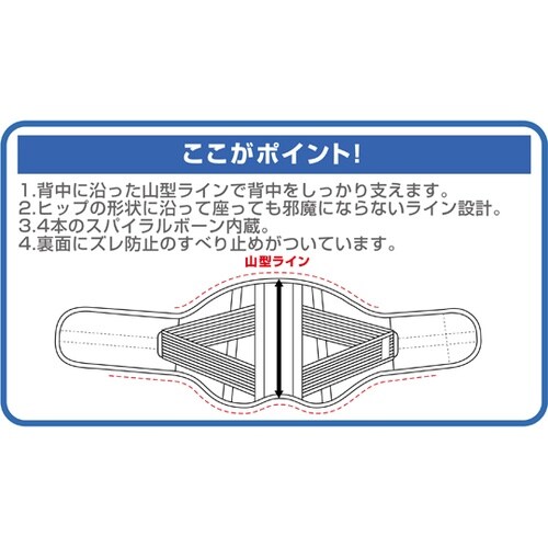 025370004 幅広腰椎コルセット