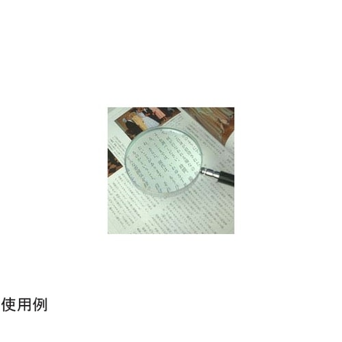 エボ柄ルーペ 2.5倍 90mm ガラス