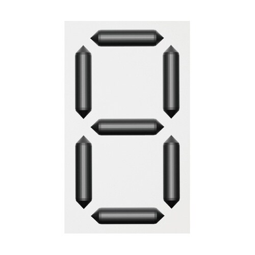 くるっと3D数字札 KDS−201 4個