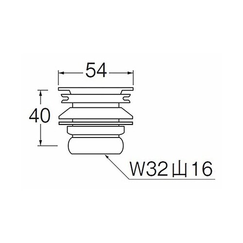 PH31−25 丸鉢排水栓 25mm用