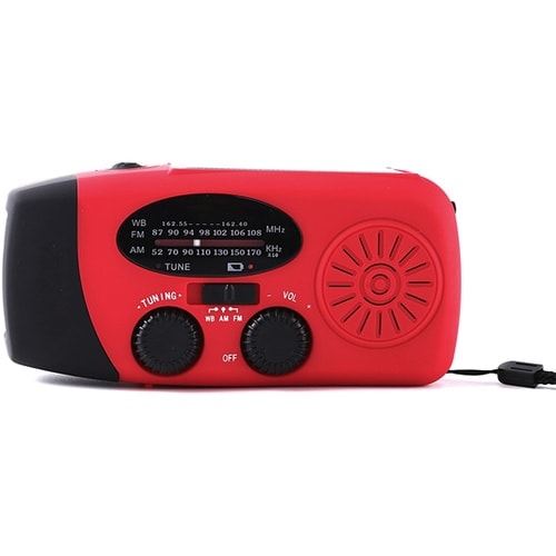 J2471−RD 手回し充電ラジオライト