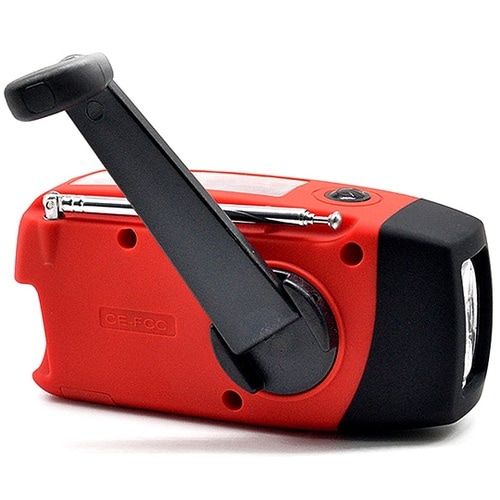 J2471−RD 手回し充電ラジオライト