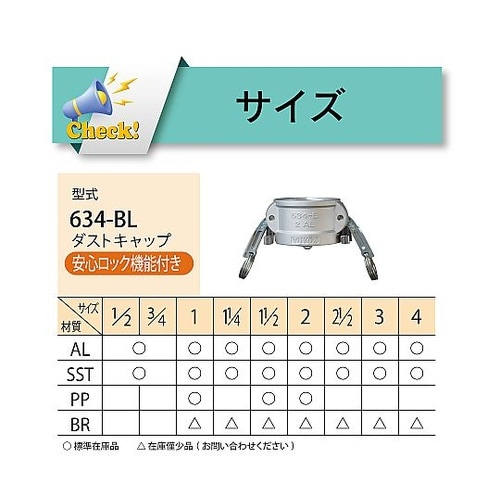 634−BL−1−AL カムロック