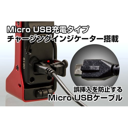 Ganz 薄型ヘッド作業灯 USB充電式