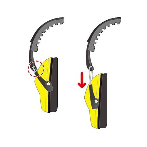 イヤーマフ 黄 75231