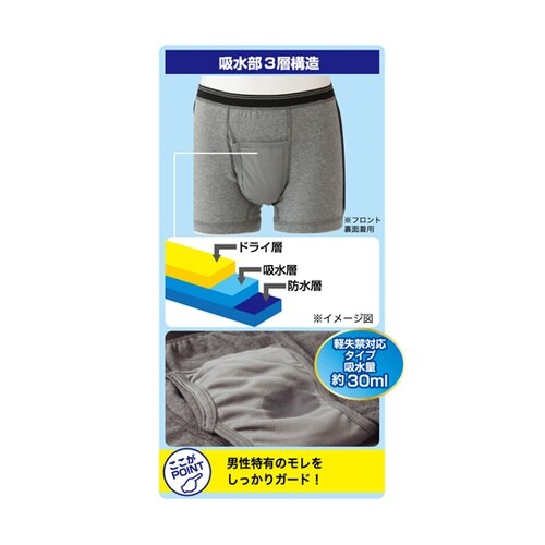 安心ボクサーパンツ 2色組 L 0278