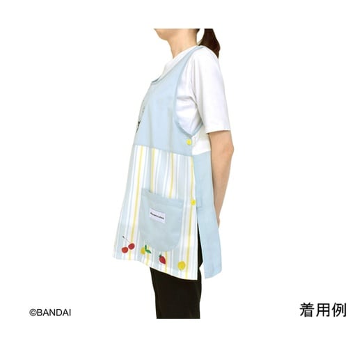 くまのがっこうエプロン アイボリー/ブル