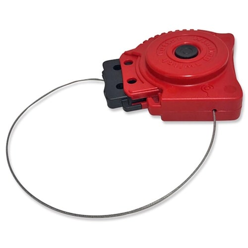 自動巻取り式ケーブルワイヤーロックアウト