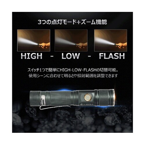 LED懐中電灯 Type−C充電 180