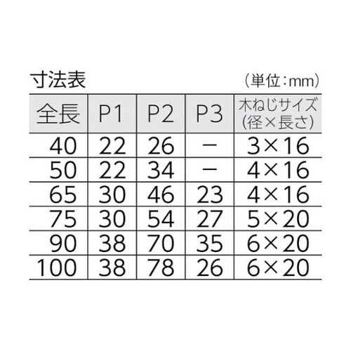 TLS100B ステンレス製平型蝶番