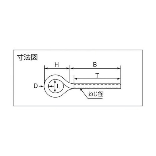 TIB12MLロングアイボルトステンレス