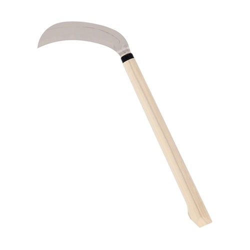 段付き雑草鎌コブ付き柄165mm