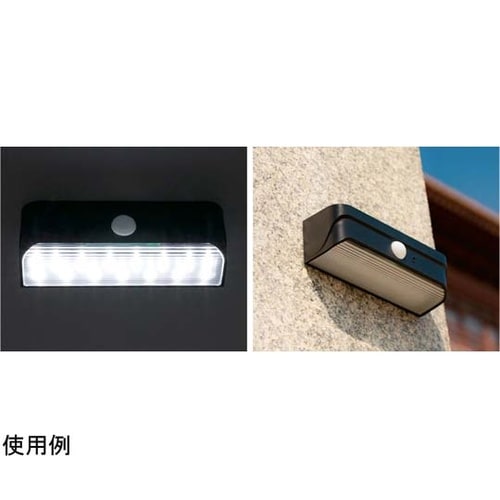 壁用ソーラーセンサーライト 明暗プラス人