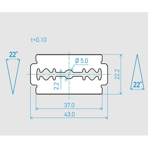 機械用刃物 B43−1SW 22°
