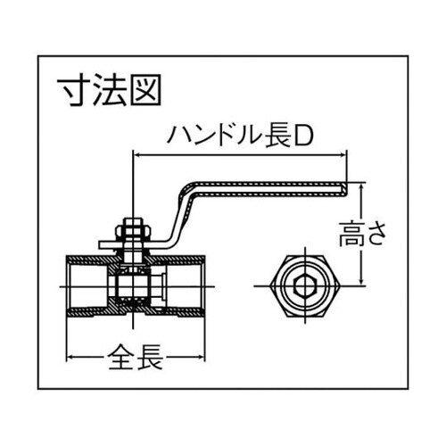 304SRV15A ねじ込みボールバルブ