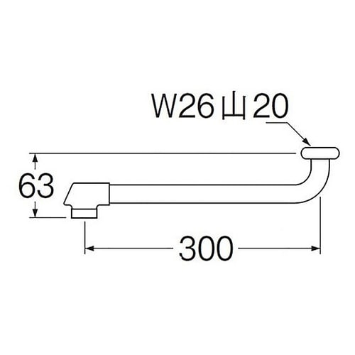 断熱自在パイプ パイプ径19mm×長さ3