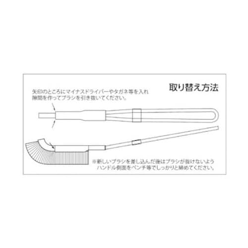 TB2045S10 スペアブラシ 豚毛