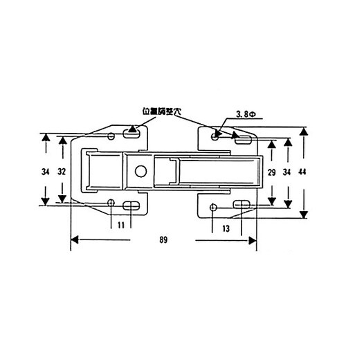 VF−075 ナックルヒンジ 2個