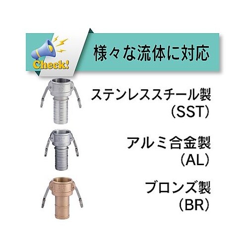 カムロック カプラー ホースシャンク 樹