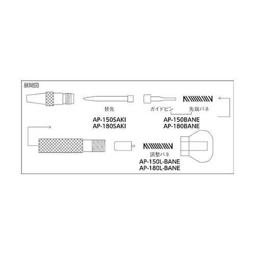 超硬自動ポンチ 150mm AP−160