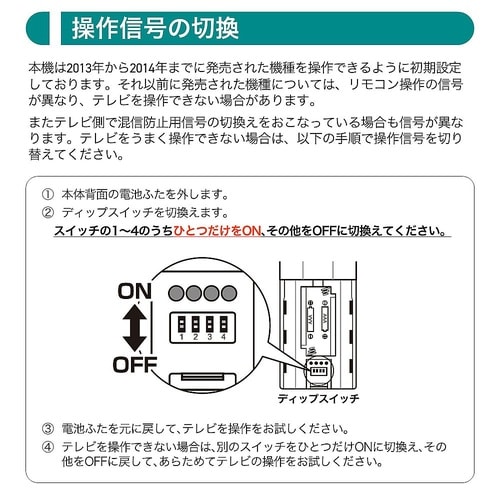 RC−TV009TO テレビリモコン
