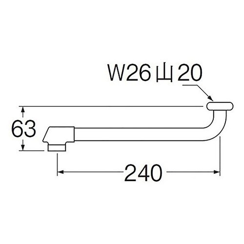 断熱自在パイプ パイプ径16mm×長さ2