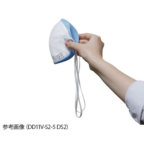 使い捨て式防じんマスク/二本紐式/排気弁