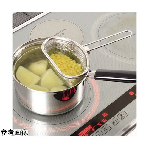 アットアクア ステンレス製手付きゆでザル