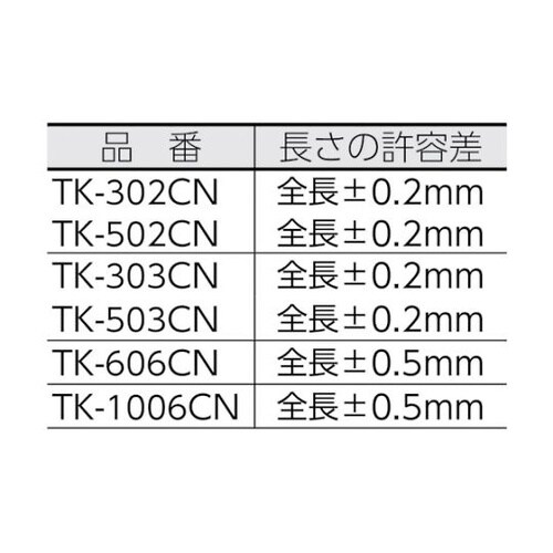 TK303CNJISシルバー曲尺厚手広幅