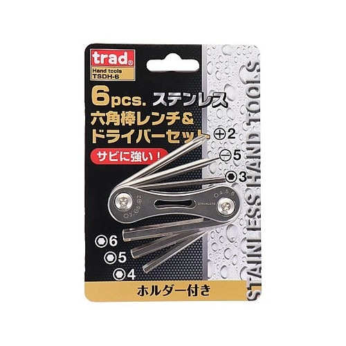 TSDH6 6PCステンDV六角棒セット