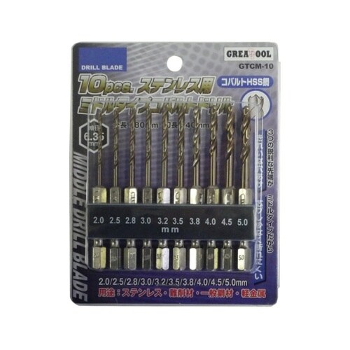 GTCM−10ミドルタイプコバルトドリル