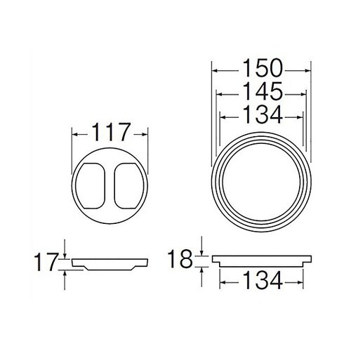 流し排水栓フタセット 3サイズ対応 PH