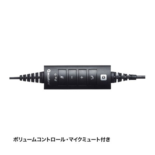 USBヘッドセット MM−HSU11BK